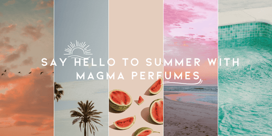 Top 5 summer perfumes by Magma Perfumes that smell like vacation – citrus, floral, and exotic fragrances perfect for warm weather and tropical escapes