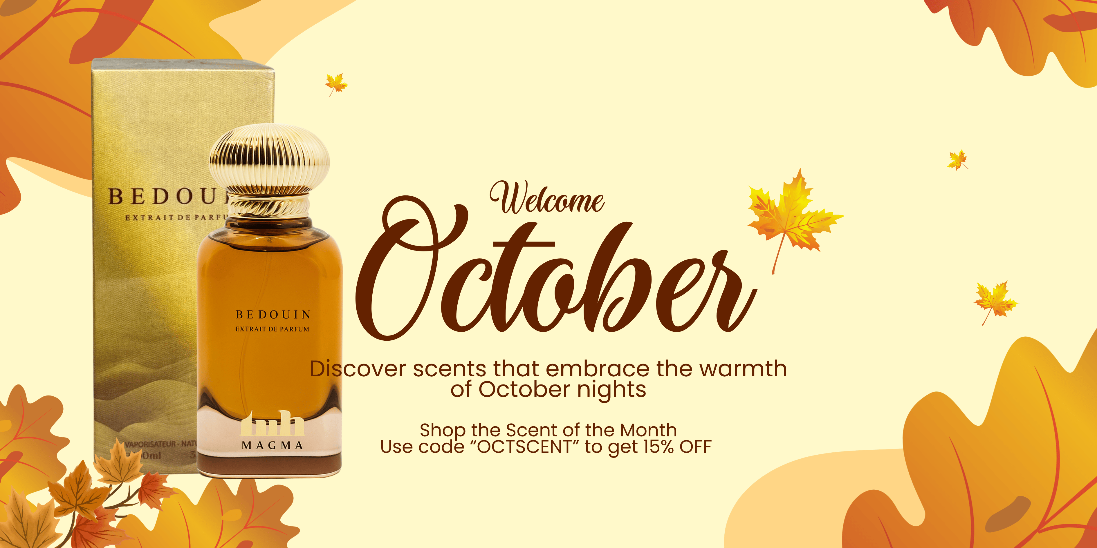 Bedouin perfume by Magma Perfumes, October scent of the month, warm desert fragrance with autumn tones