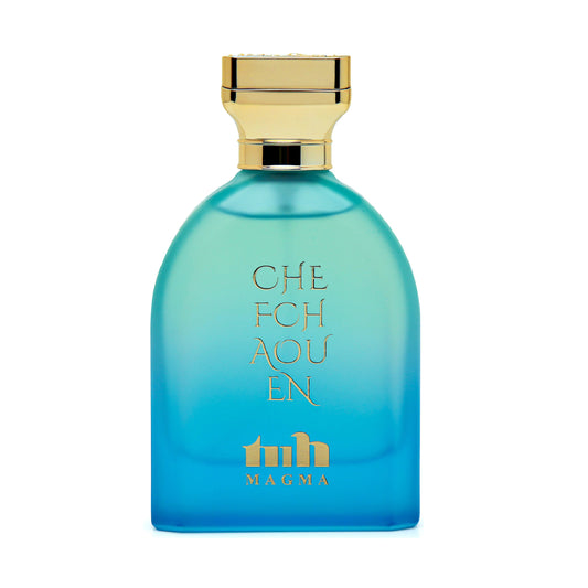 Chefchaouen unisex perfume – a refreshing, long-lasting fragrance inspired by Moroccan blue city with citrus and woody notes.
